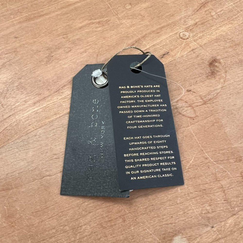 Rag & Bone Floppy Brim Fedora Hat - Black, Size Medium - Picture 8 of 8